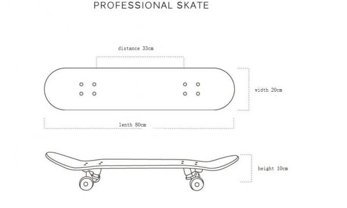 2022 New Blank 7ply Maple Concave Double Kick Standard Skateboard