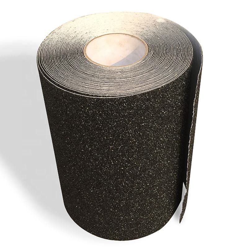 คุณภาพดี ไม่เลื่อนตามต้องการ ขนาด 9 * 33 สีดํา Skateboard Griptapes