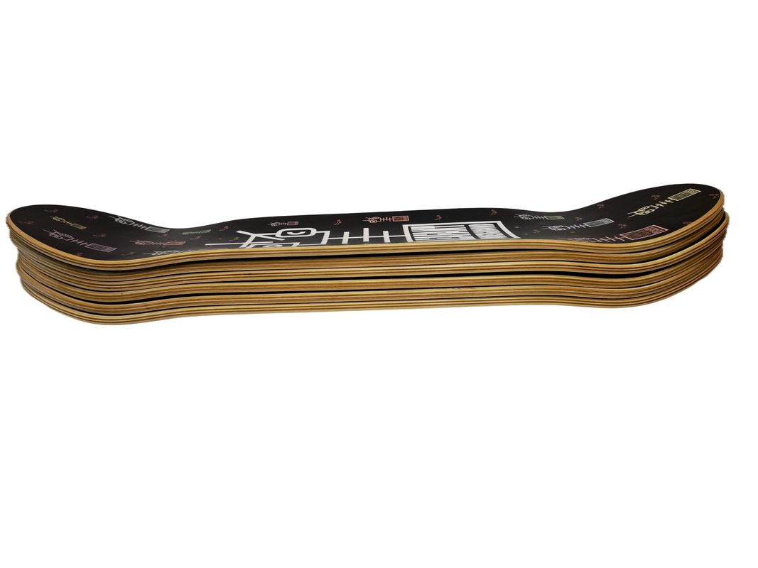 2024 ขายร้อน สไตล์ 7 Ply Maple Custom คอนคาเวฟ Double Kick โปรเฟชั่น โลงบอร์ดสเกตบอร์ด