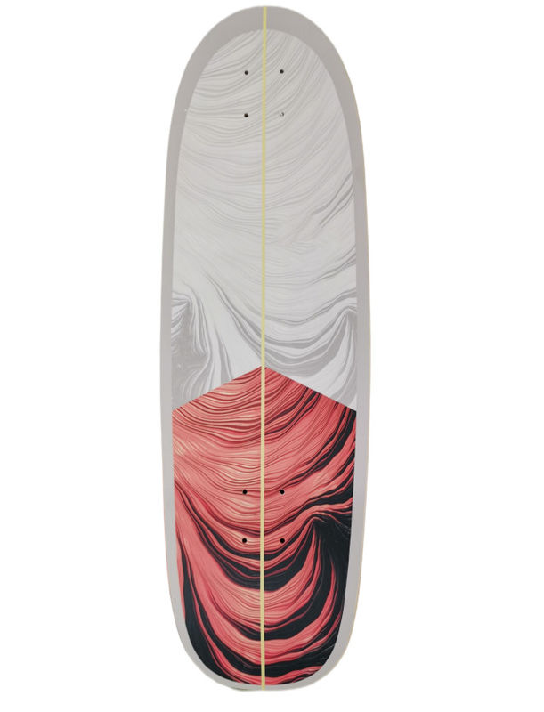 สไตล์การขี่ฟรี เมเปิ้ล ไม้ Land Cruiser Skateboard Surfskate ดาดฟ้า 8.0 