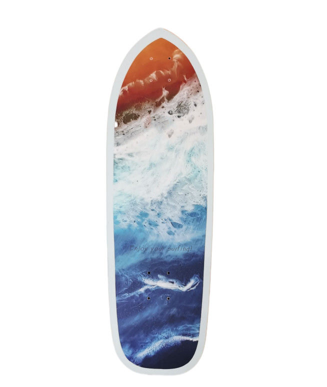 สไตล์การขี่ฟรี เมเปิ้ล ไม้ Land Cruiser Skateboard Surfskate ดาดฟ้า 8.0 